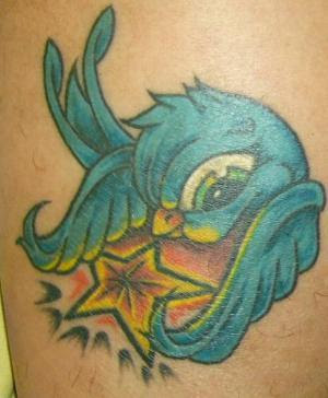 Funny Bird Tattoo