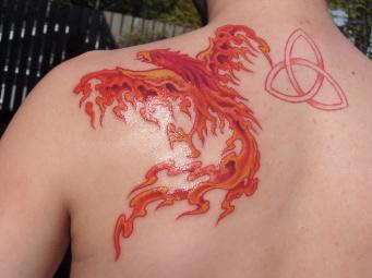 Fire Phoenix Tattoo