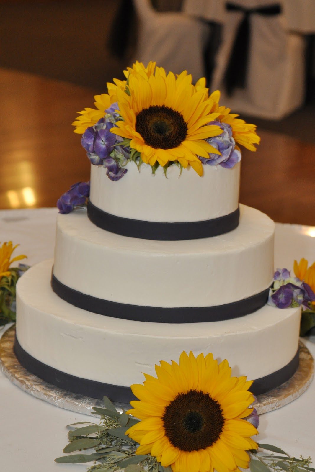 Mokara Floral Design Sunflower Yellow and Purple Wedding 