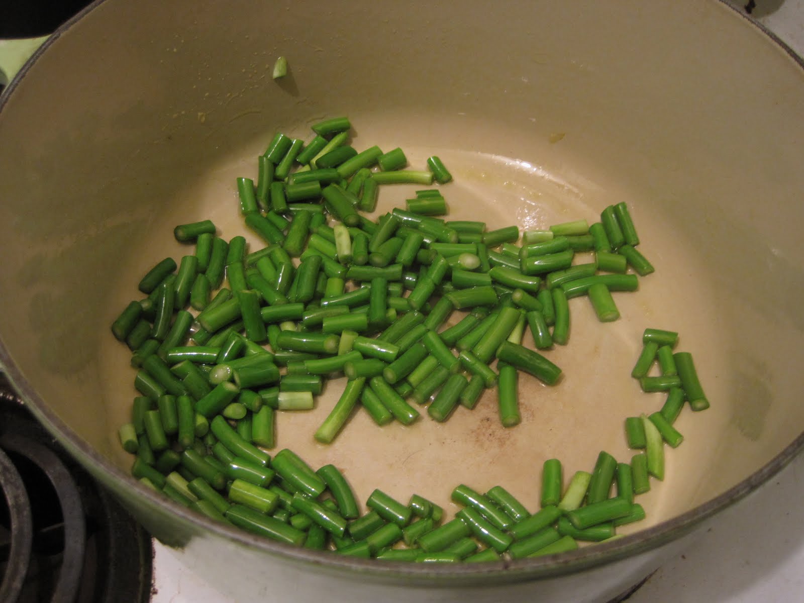 OmNomNominal Garlic Scape Soup