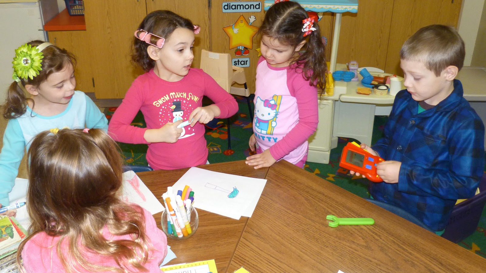 Saint Columbkille Parish Pajama Day in Kindergarten
