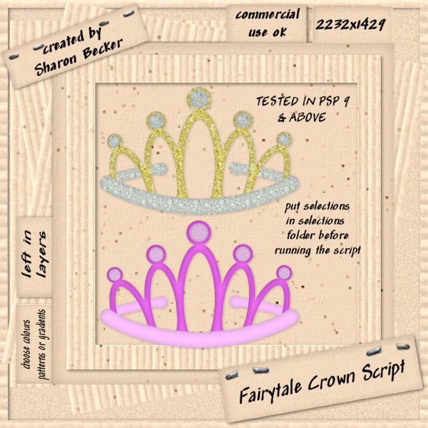 Script Crown Sharon Becker Creations: NEW Fairytale Crown Script & a Freebie