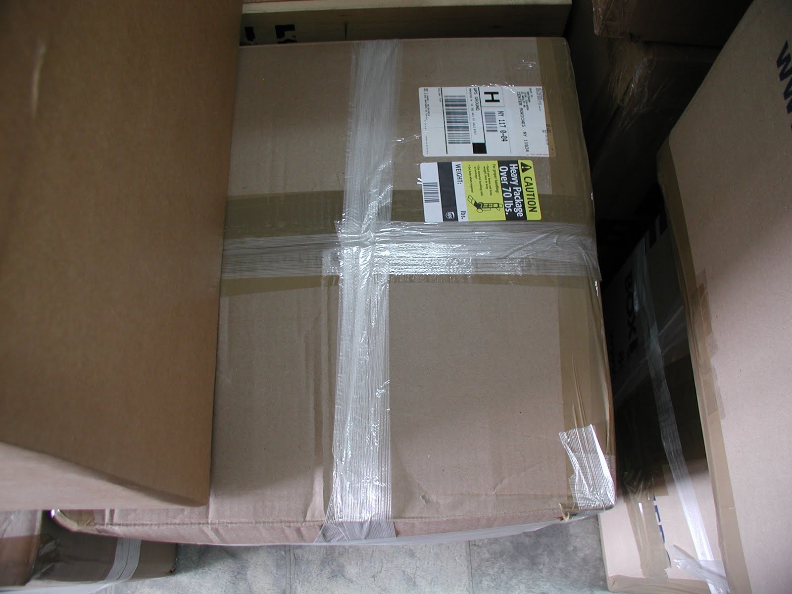 Box Brothers Corp. heavy boxes 70LBS UPS/FEDEX