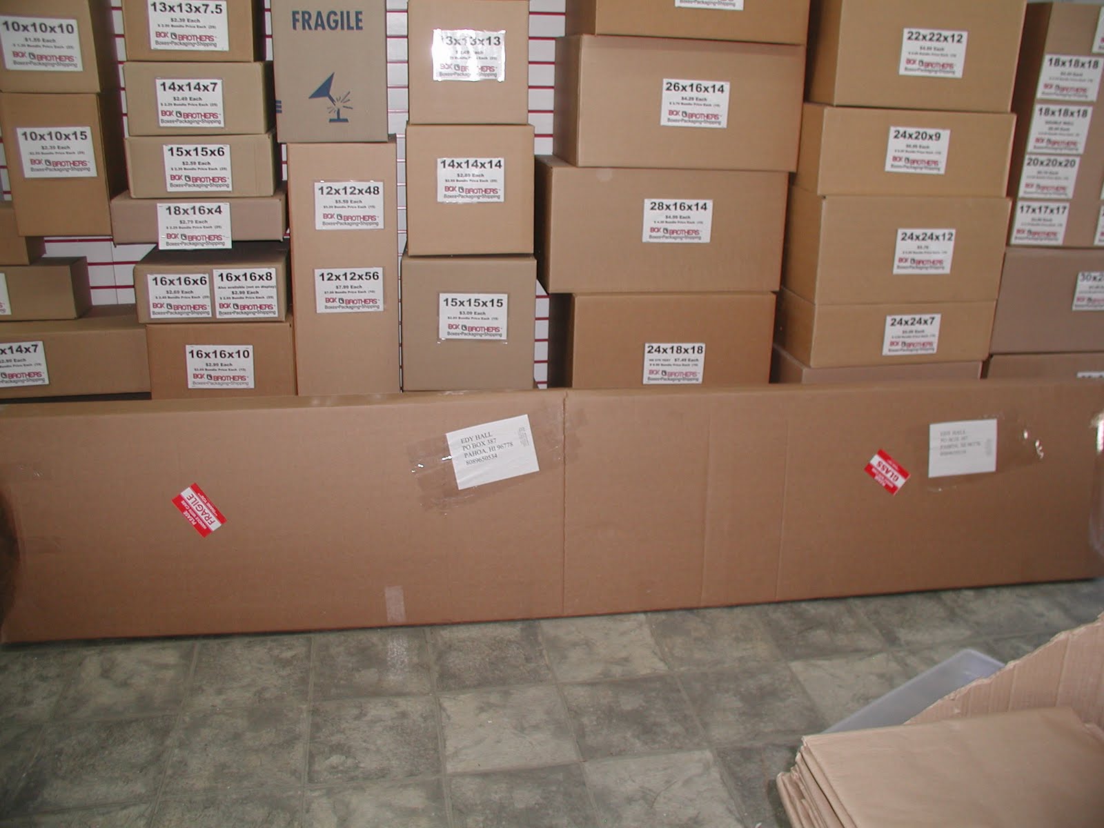 Box Brothers Corp. Hawaii Shipping Redondo Beach