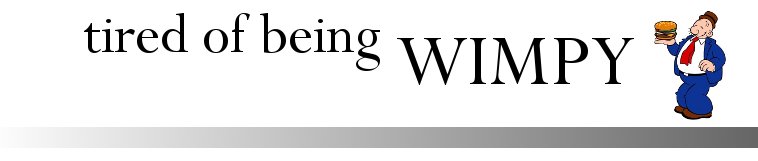 Tired of Being WIMPY