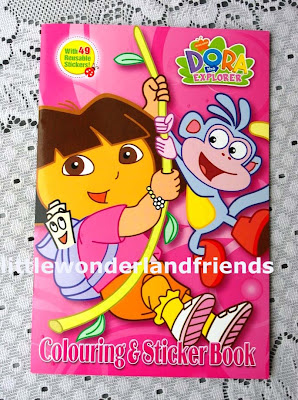 LittleWonderlandFriends: Dora The Explorer Coloring & 49 Stickers