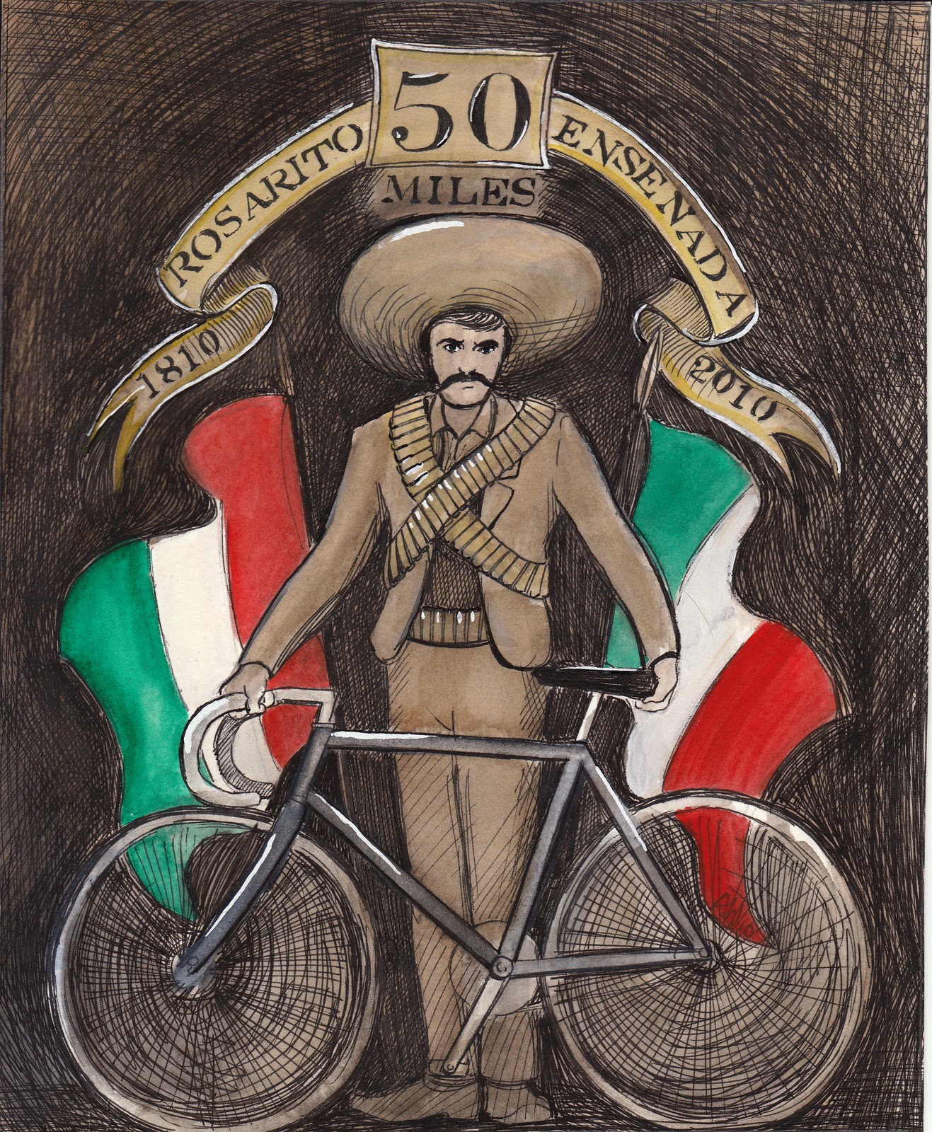 Wilsonic Illustration Rosarito to Ensenada Ride