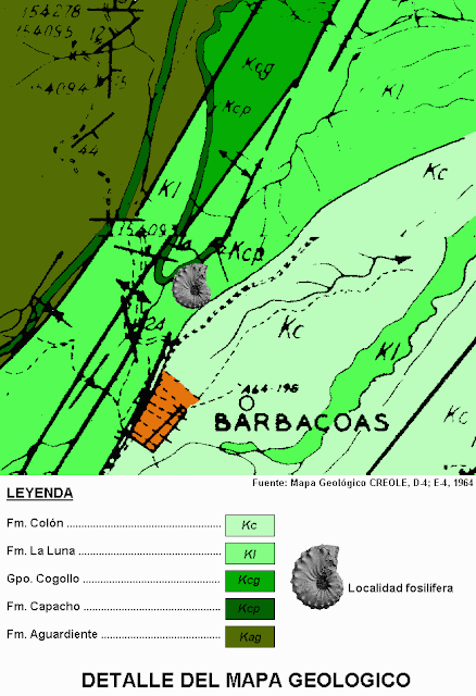 Mapa Geológico de La Aguada-Barbacoas.