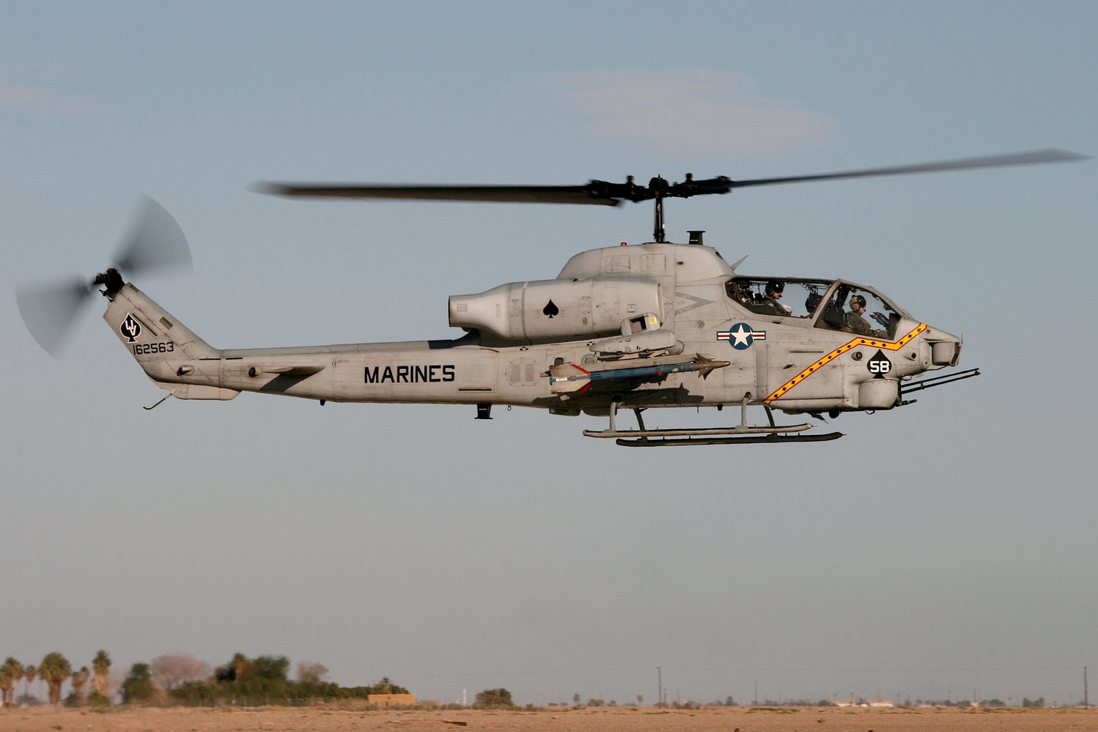 Hi visibility AH-1W Cobras. 