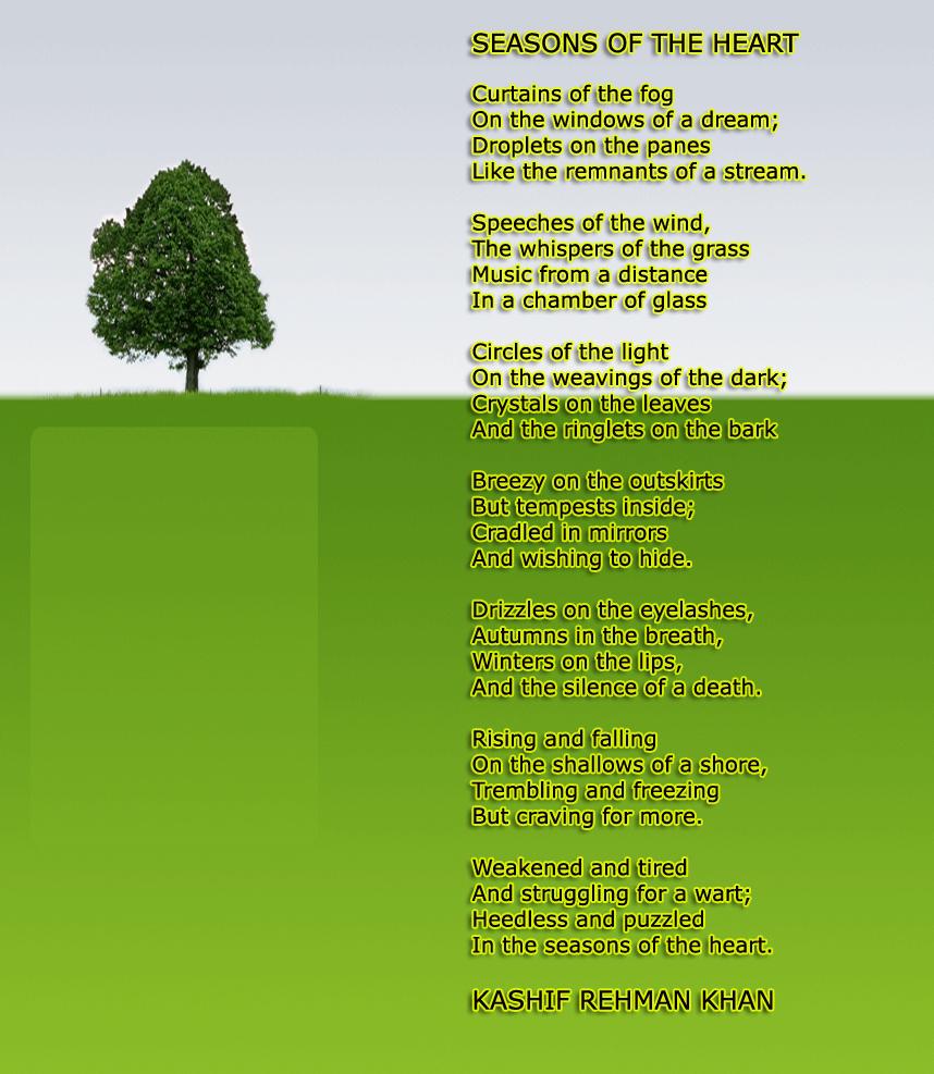 FOR THE LOVE OF POETRY POEM SEASONS OF THE HEART