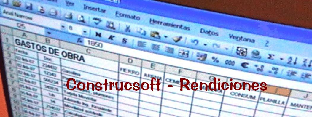 Control Económico de Obra mediante Rendiciones de Obra