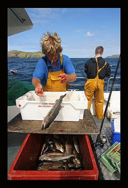 Kav, un des grands skippers de Knightstown, un des membres de ce club de peche