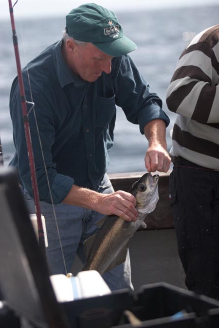 Huge Maguire in a serious pollack action during a competition in 2008