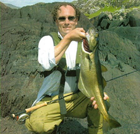 Great sport, the big pollak on the flyrod