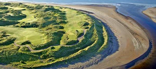 Den Golflink riets, den "Mouth of Inny" lenks, 2 Superplaatzen beieneen