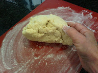 dough being kneaded