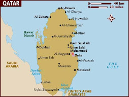 Carte du Qatar