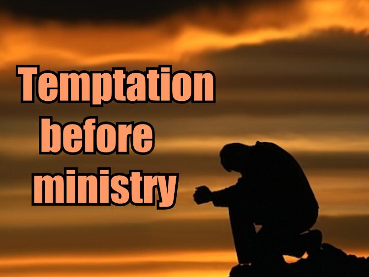"To God be the glory" Devotional Sunday, January 9 Temptation before