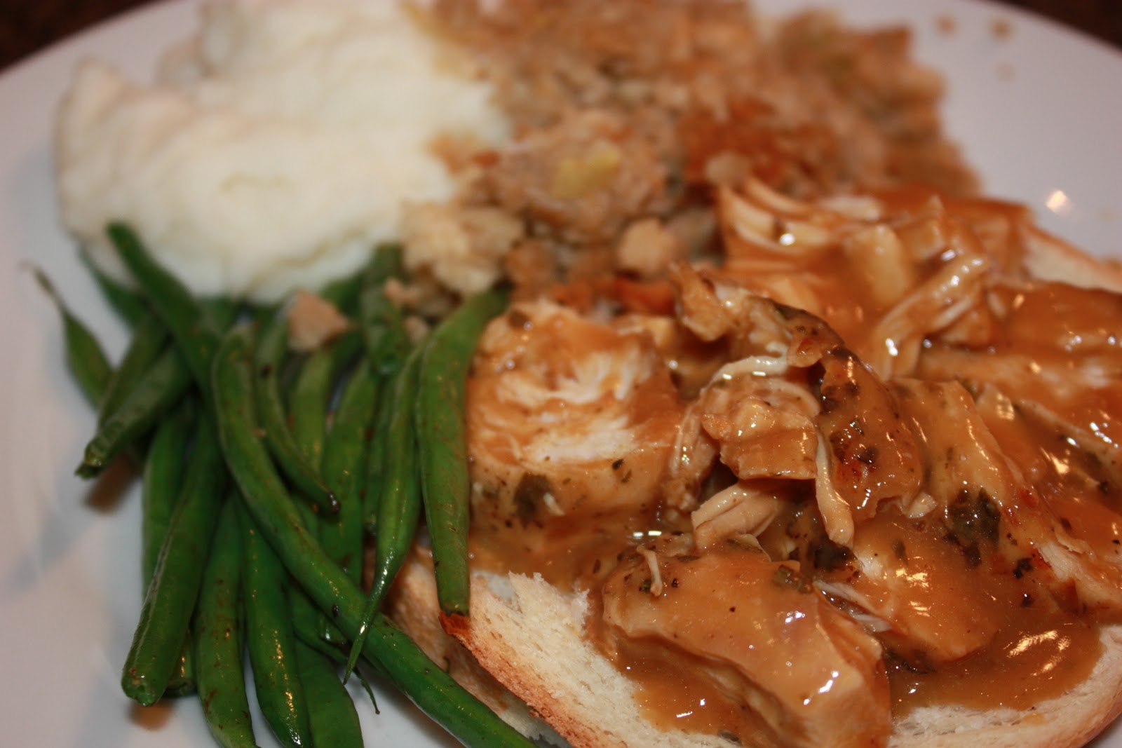 Hungry For More Roasted Hot Turkey Sandwich with Pan Gravy
