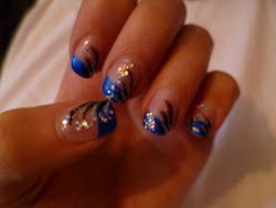 nail winter tip glitter purple december designs latest