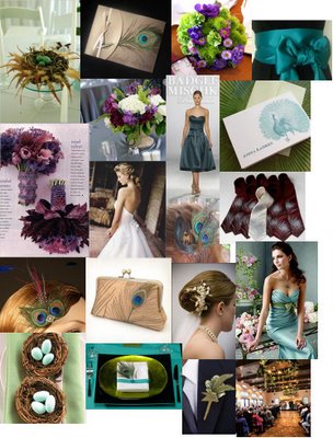 peacock wedding themes