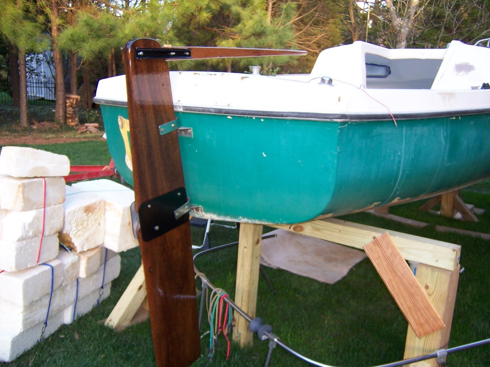 how to make a sailboat rudder