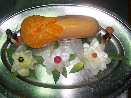 gerbere di porro, zucchetta e "mini "pinguini