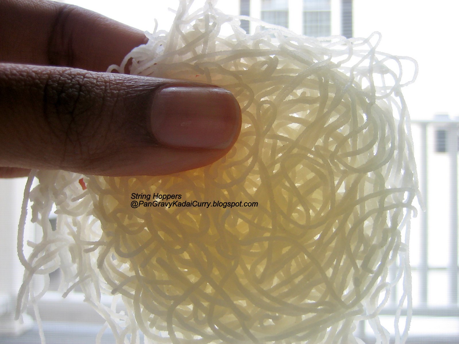 Pan Gravy Kadai Curry: String Hoppers