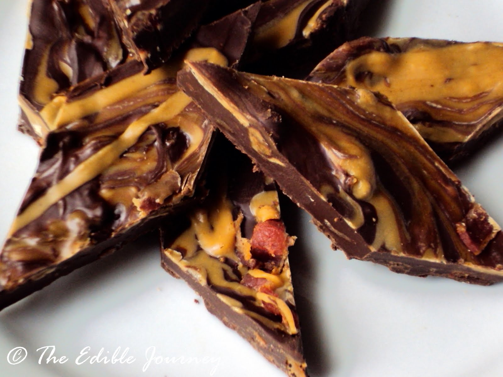 The Edible Journey Chocolate Peanut Butter Bacon Bars