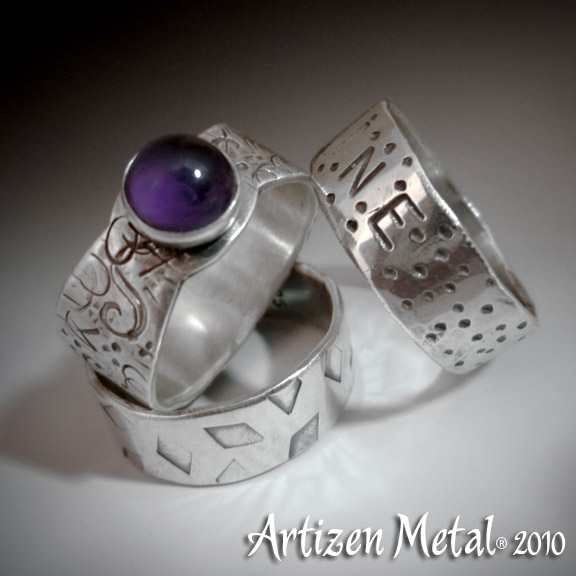 Tiny Anvil Classes Textured Ring & Stone Setting