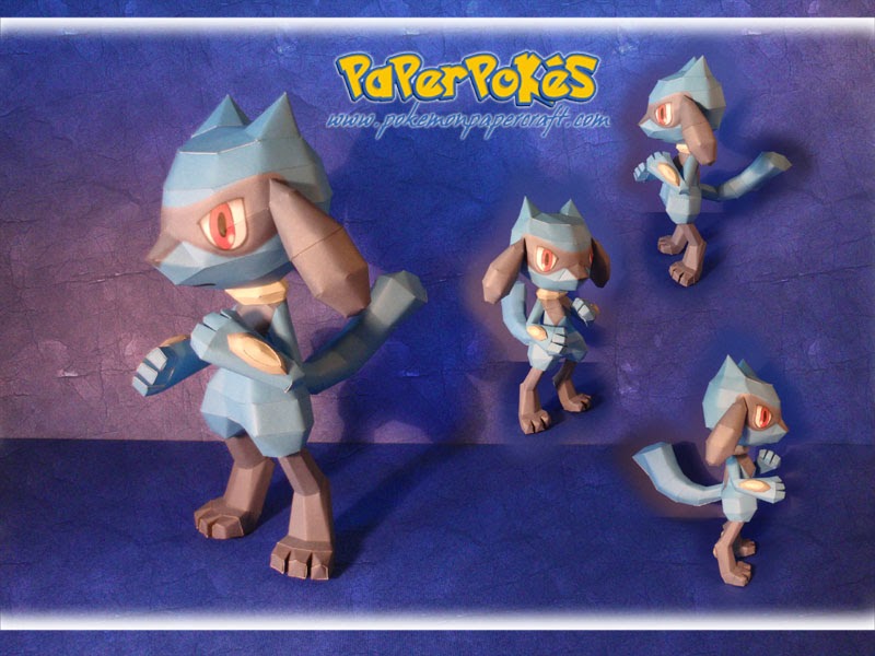 PaperPokés - Pokémon Papercraft: RIOLU