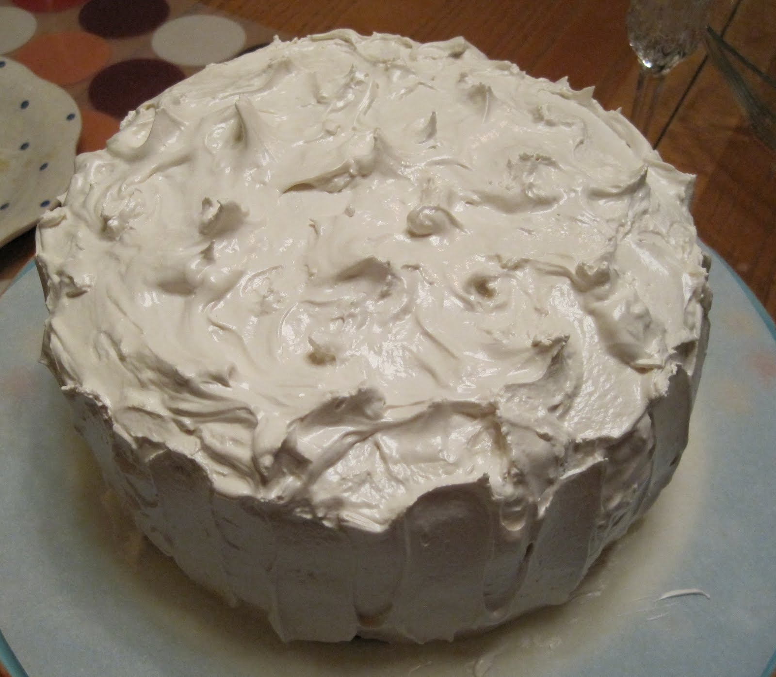 Gluten Free Kitchen Chocolate Cake with Marshmallow Frosting