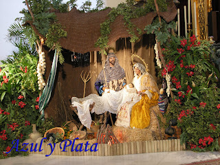 Azul y plata: Estampas navideñas