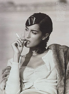 Smoking Celebrities: Yasmeen Ghauri