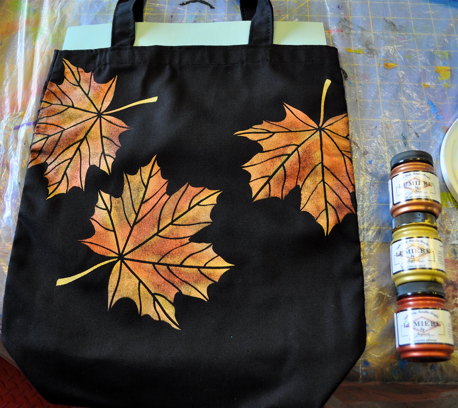 How Topaint A Creative Design On A Black Canvas Travelling Bag Dalet Art Gallery