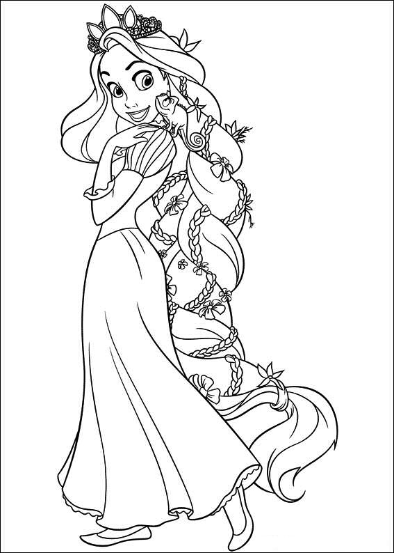 tangled coloring pages advanced - photo #13