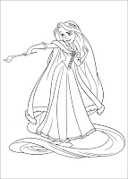 Tangled Coloring Sheets on Free Walt Disney Tangled Coloring Pages For Kids