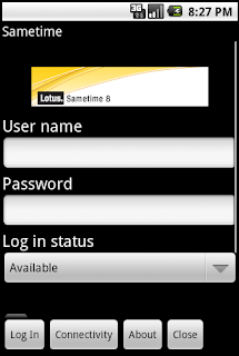 Lotus Sametime Running on Android!