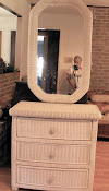 Wicker Dresser/Mirror