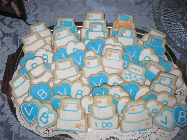 For our wedding in September I made 2 types of cookies