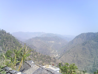 View of Khala Gaon and Taili Pakholi from Village Kanda Malla