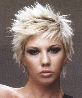 Some most common colors used in punk hairstyles are red, green, blue, 