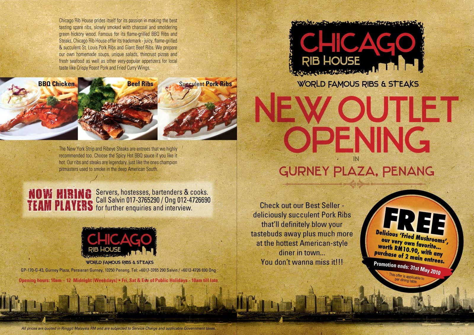♥ *-- Ruey Jiuan --* ♥: Chicago Rib House @ Gurney Plaza