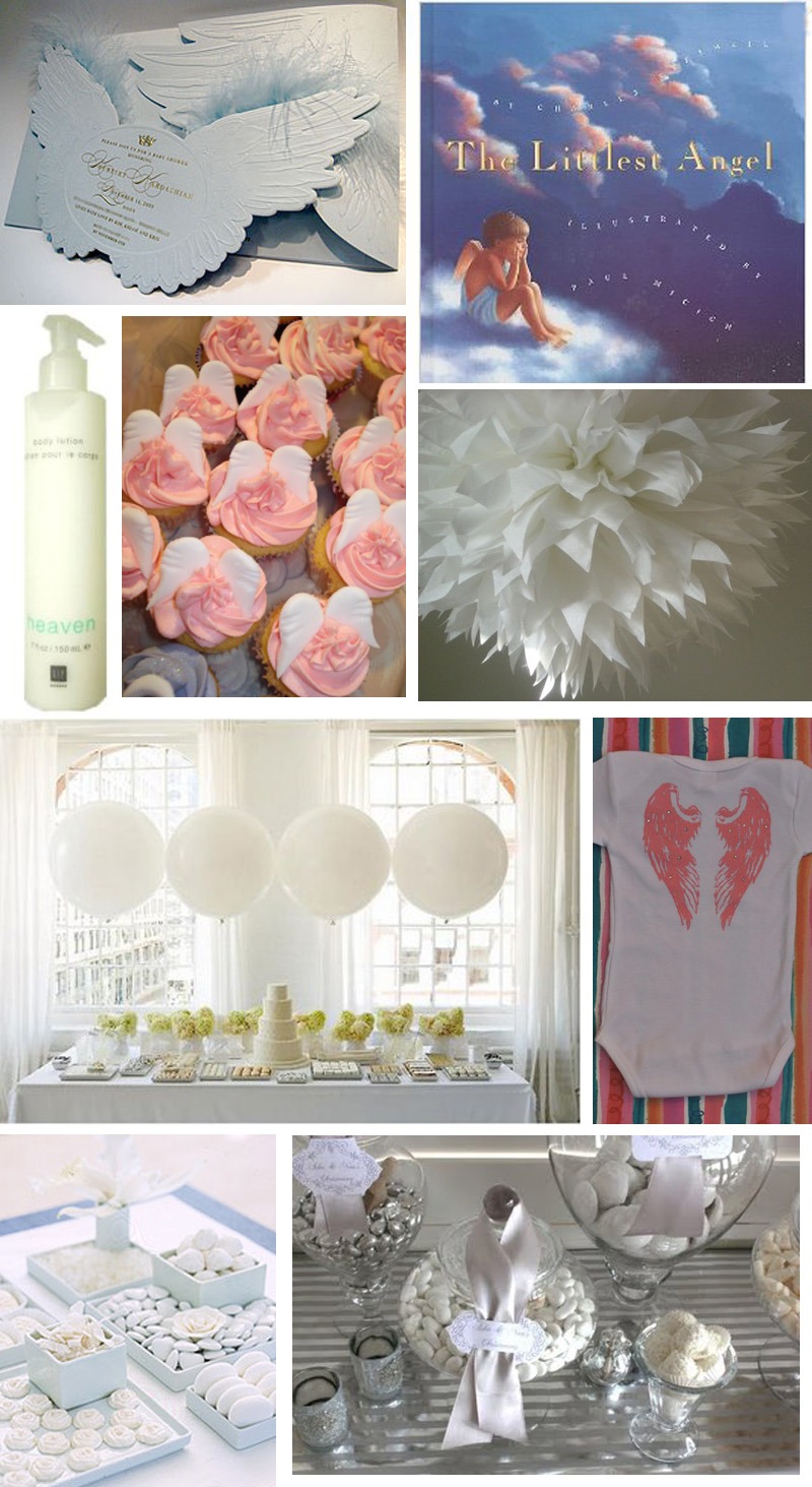 Baby Shower Templates Free Inspiration Board Angel Baby Shower