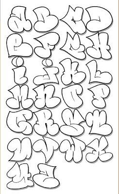 graffiti alphabet throw up letters