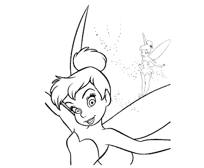 Tinkerbell Coloring Pages : Tinkerbell's Closeup >> Disney Coloring Pages