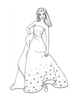 Fashionista Barbie Coloring Pages - Fashionista Barbie Coloring Pages 2 