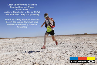 Catch Ryan Sandes on Carte Blanche this Sunday