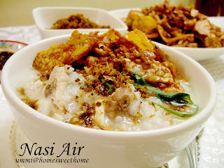 Home Sweet Home: Nasi Air (Bubur Nasi) Perisa Ayam