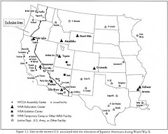 Japanese Internment Map